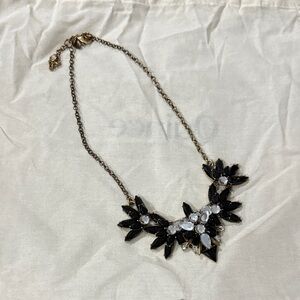 J. Crew Factory Black and White Statement Necklace